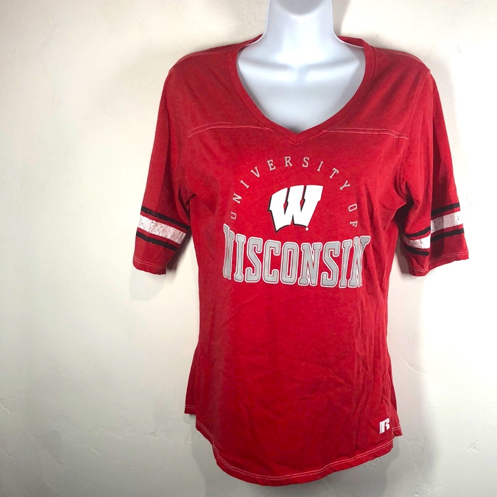 Russell Wisconsin Badgers red top size large